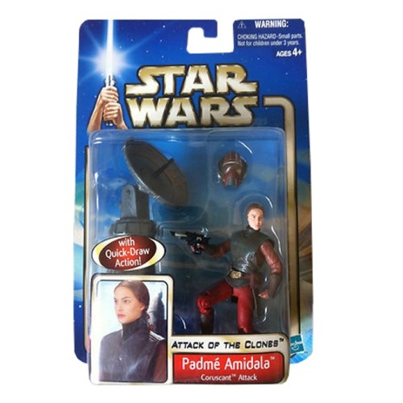 Hasbro Other - Vintage‎ Star War AoTC Padme Amidala Coruscant Attack Action Figure Hasbro